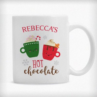 (image for) Personalised Cute Christmas Hot Chocolate Mug