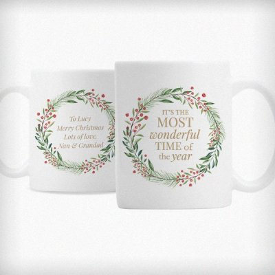 (image for) Personalised 'Wonderful Time of The Year' Christmas Mug