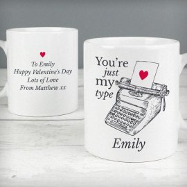 (image for) Personalised Just My Type Valentines Mug