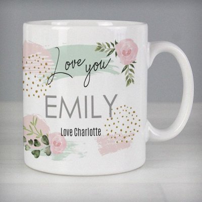 (image for) Personalised Abstract Rose Mug