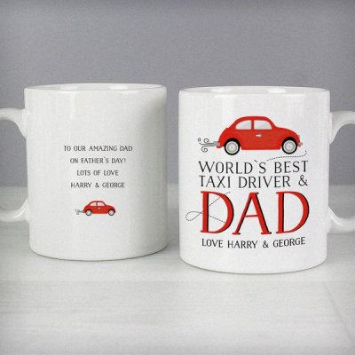 (image for) Personalised Worlds Best Taxi Driver Dad Mug