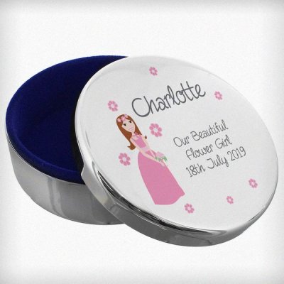 (image for) Personalised Fabulous Wedding Round Trinket Box
