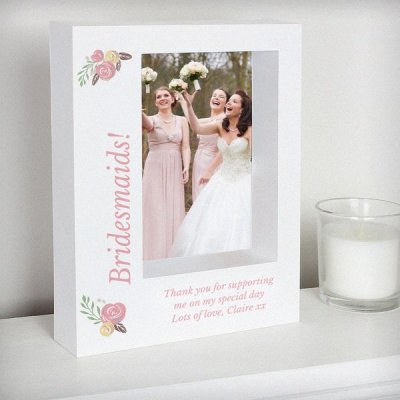 (image for) Personalised Floral Bouquet 5x7 Box Photo Frame