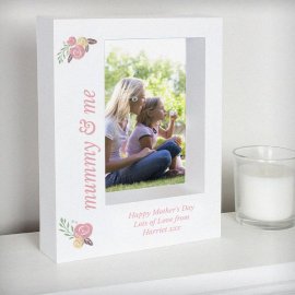(image for) Personalised Floral Bouquet 5x7 Box Photo Frame