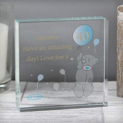 (image for) Personalised Me To You Balloon Large Crystal Token
