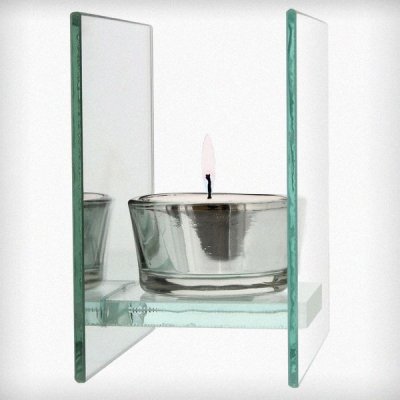(image for) Personalised A Winter's Night Mirrored Glass Tea Light Holder