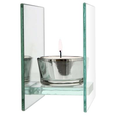 (image for) Personalised A Winter's Night Mirrored Glass Tea Light Holder