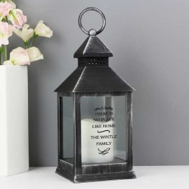(image for) Personalised Antique Scroll Rustic Black Lantern