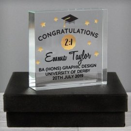 (image for) Personalised Congratulations Graduation Large Crystal Token
