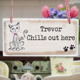 (image for) Personalised Cat Wooden Sign