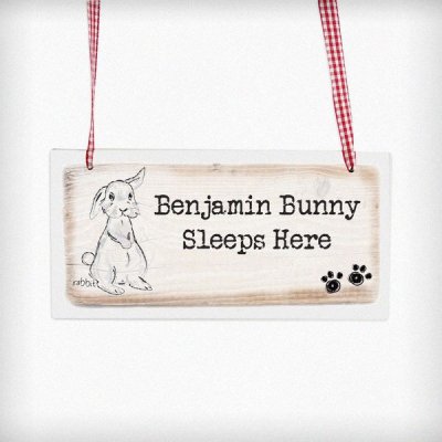 (image for) Personalised Rabbit Wooden Sign
