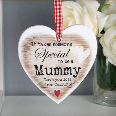 (image for) Personalised Someone Special Wooden Heart Shaped Decoration