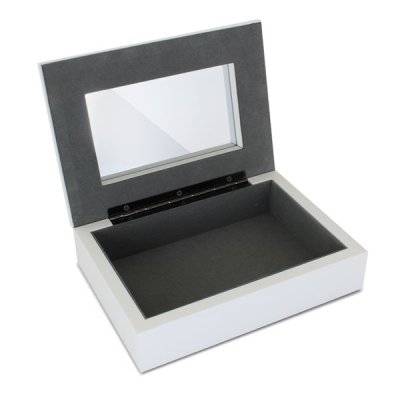 (image for) Personalised Delicate Butterfly White Jewellery Box