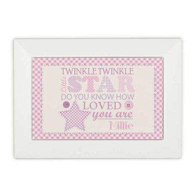 (image for) Personalised Twinkle Girls White Keepsake Box
