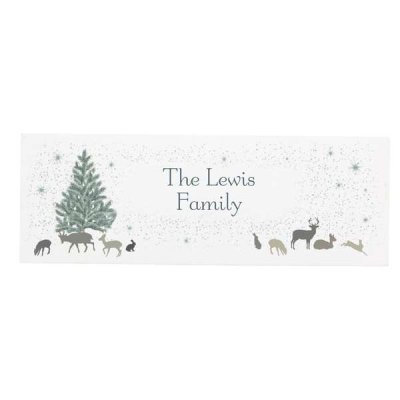 (image for) Personalised A Winter's Night Mantel Block