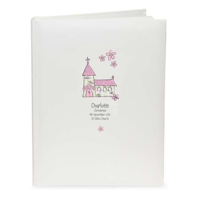 (image for) Personalised Whimsical Church Pink Traditional Album