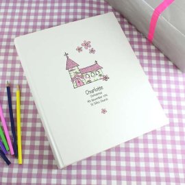 (image for) Personalised Whimsical Church Pink Traditional Album