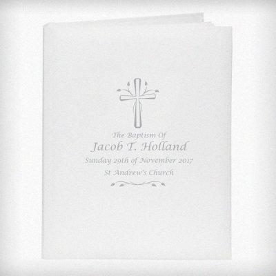 (image for) Personalised Silver Cross Album with Sleeves