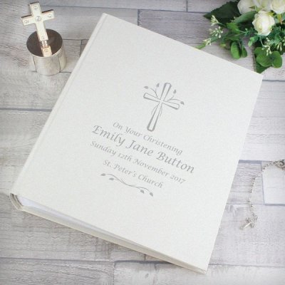 (image for) Personalised Silver Cross Album with Sleeves