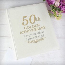 (image for) Personalised 50th Golden Anniversary Traditional Album