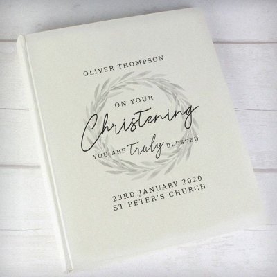 (image for) Personalised 'Truly Blessed' Christening Traditional Album