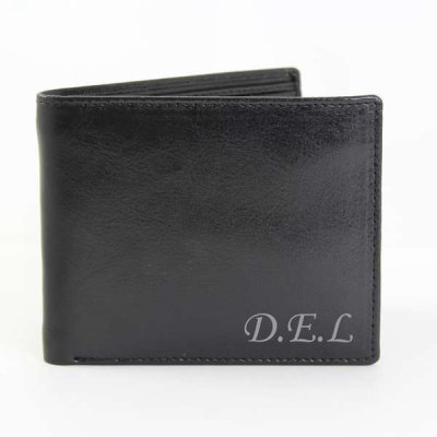 (image for) Personalised Script Font Leather Wallet