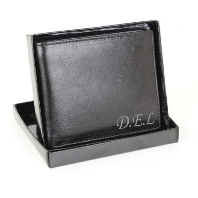 (image for) Personalised Script Font Leather Wallet