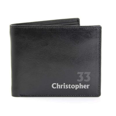 (image for) Personalised Birthday Leather Wallet