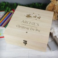 (image for) Personalised Large Wooden Christmas Eve Box