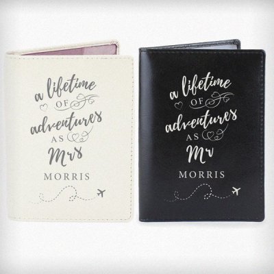 (image for) Personalised 'Lifetime of Adventures' Mr and Mrs Passports