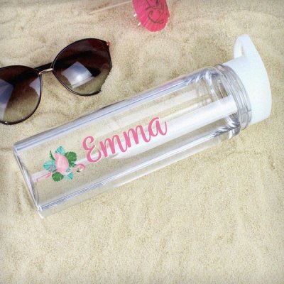 (image for) Personalised Flamingo Island Water Bottle