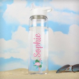 (image for) Personalised Flamingo Island Water Bottle