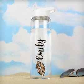 (image for) Personalised Lepoard Lips Island Water Bottle