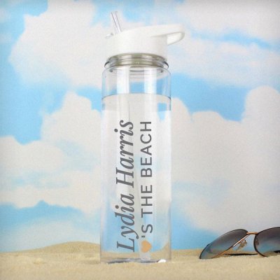(image for) Personalised Gold Heart Island Water Bottle