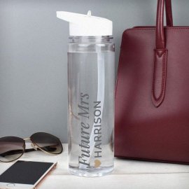 (image for) Personalised Gold Heart Island Water Bottle