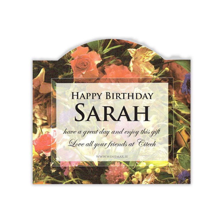 (image for) Bouquet Personalised Gift Labelled Wine - Click Image to Close