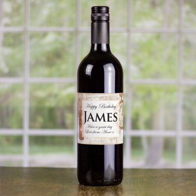 (image for) Time Lapse Personalised Gift Labelled Wine