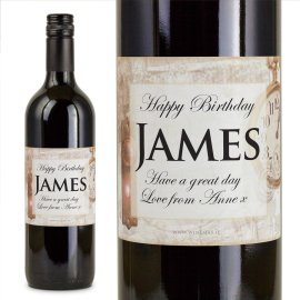 (image for) Time Lapse Personalised Gift Labelled Wine