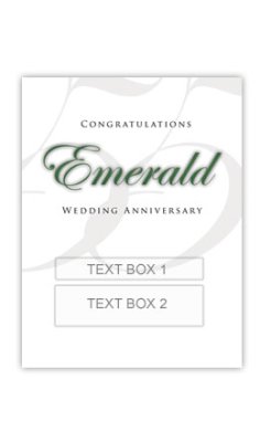 (image for) Emerald 55th Anniversary Personalised Gift Wine