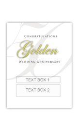(image for) Golden Anniversary Personalised Gift Wine