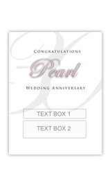 (image for) Pearl Anniversary Personalised Gift Wine