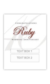 (image for) Ruby Anniversary Personalised Gift Wine