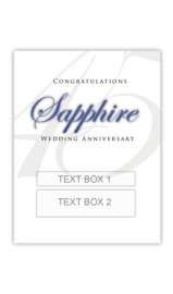 (image for) Sapphire Anniversary Personalised Gift Wine