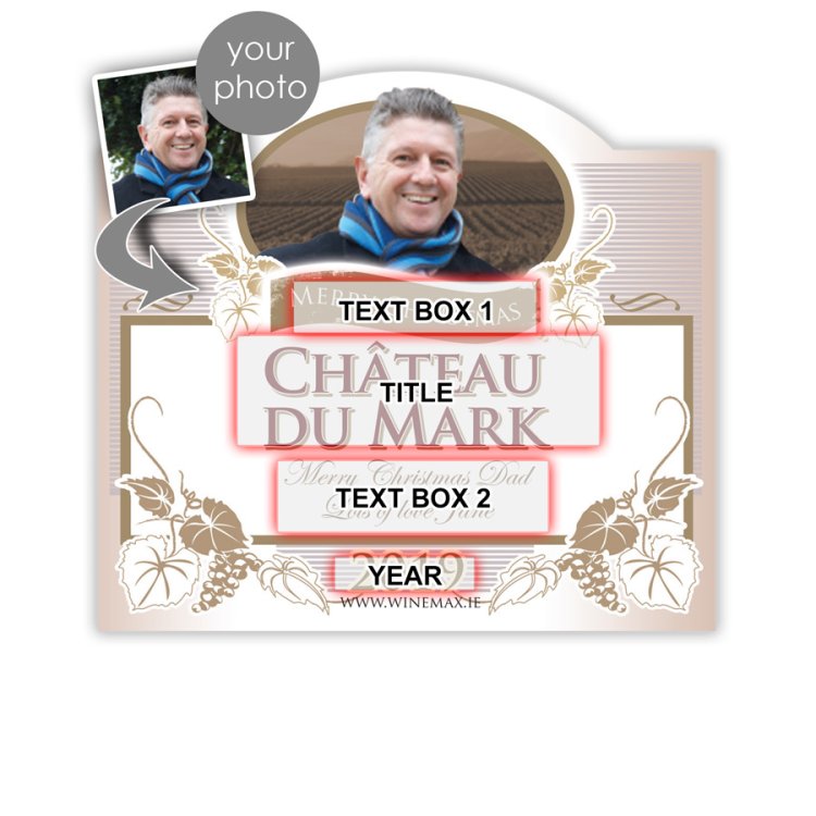 (image for) Personalised Christmas Wine & Engraved Box Gift Set - Click Image to Close