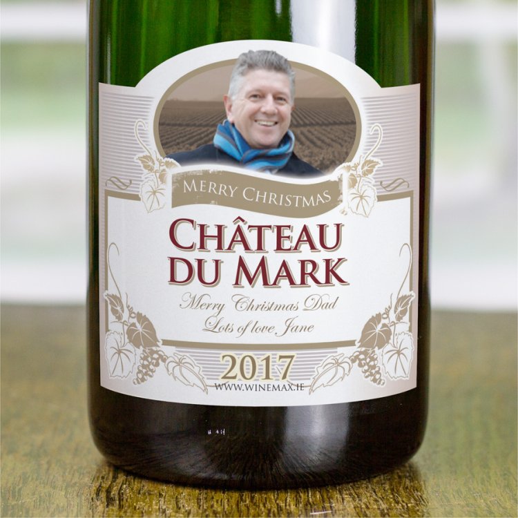 (image for) Personalised Christmas Champagne Gift - Click Image to Close