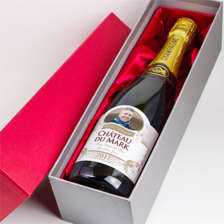 Modal Additional Images for Personalised Christmas Champagne Gift