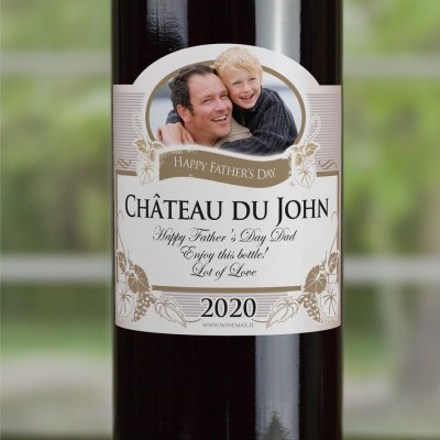 (image for) Father Personalised Fathers Day Gift Wine