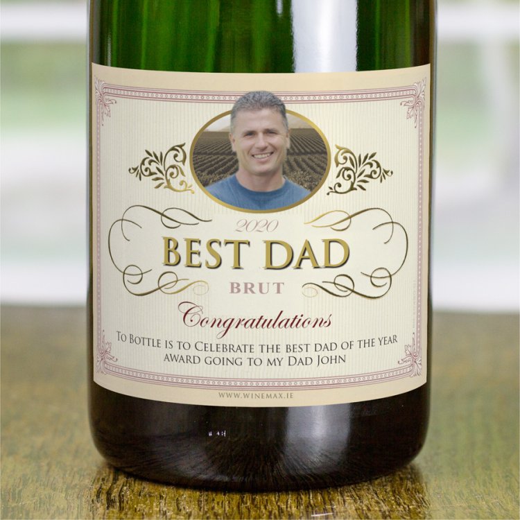 (image for) Fathers Day Gift Personalised Champagne - Click Image to Close