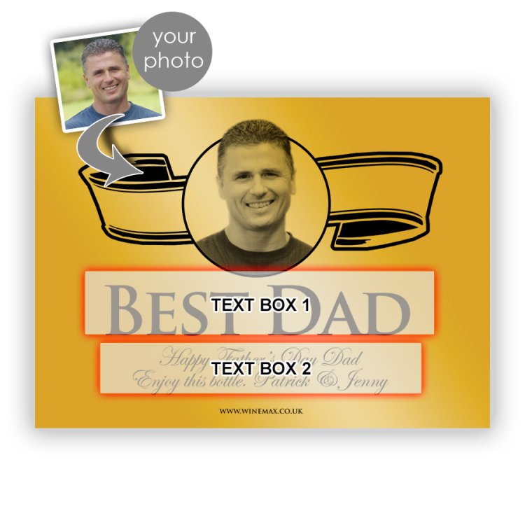 (image for) Father's Day Personalised Champagne Gift - Click Image to Close