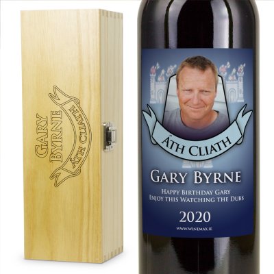 (image for) Dublin GAA Personalised Wine and Engraved Box Gift Set